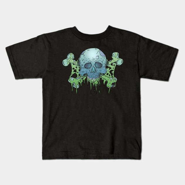 Death comes Ripping Kids T-Shirt by schockgraphics